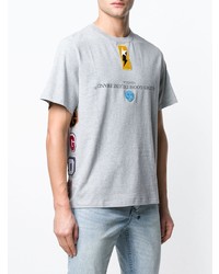 T-shirt à col rond orné gris Golden Goose Deluxe Brand