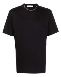 T-shirt à col rond orné noir 1017 Alyx 9Sm