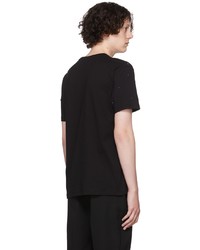 T-shirt à col rond orné noir Valentino