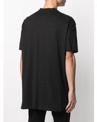 T-shirt à col rond orné noir Balmain