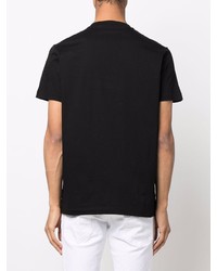 T-shirt à col rond orné noir DSQUARED2