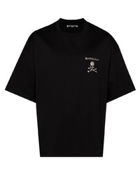 T-shirt à col rond orné noir Mastermind Japan