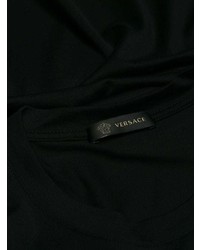 T-shirt à col rond orné noir Versace