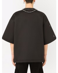 T-shirt à col rond orné noir Dolce & Gabbana