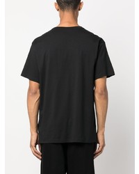T-shirt à col rond orné noir VERSACE JEANS COUTURE