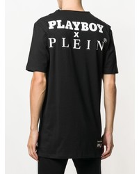 T-shirt à col rond orné noir Philipp Plein