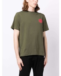 T-shirt à col rond orné olive Karl Lagerfeld