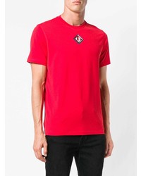 T-shirt à col rond orné rouge Givenchy