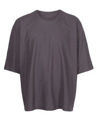 T-shirt à col rond pourpre foncé Homme Plissé Issey Miyake