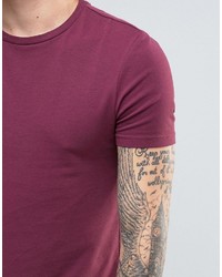 T-shirt à col rond pourpre foncé Asos