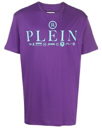 T-shirt à col rond pourpre Philipp Plein