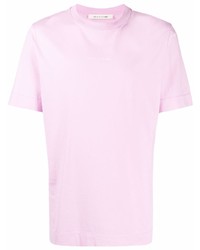 T-shirt à col rond rose 1017 Alyx 9Sm