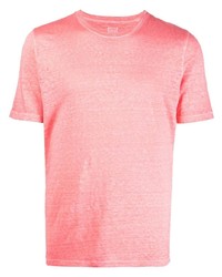 T-shirt à col rond rose 120% Lino