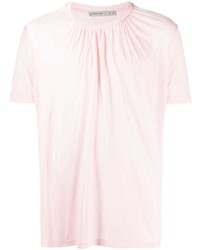 T-shirt à col rond rose AARON ESH