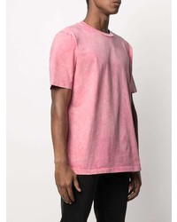 T-shirt à col rond rose Diesel