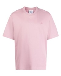T-shirt à col rond rose adidas