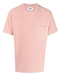 T-shirt à col rond rose AUTRY