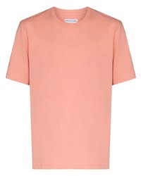 T-shirt à col rond rose Bottega Veneta