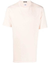 T-shirt à col rond rose C.P. Company