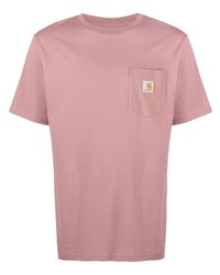 T-shirt à col rond rose Carhartt WIP