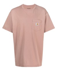 T-shirt à col rond rose Carhartt WIP
