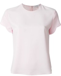 T-shirt à col rond rose Carven