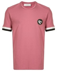T-shirt à col rond rose Cerruti 1881