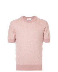 T-shirt à col rond rose Cerruti 1881