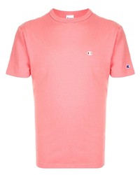 T-shirt à col rond rose Champion