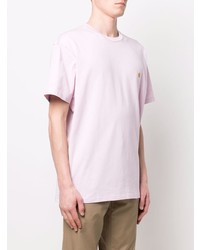 T-shirt à col rond rose Carhartt WIP