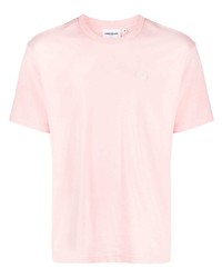 T-shirt à col rond rose Chocoolate