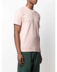 T-shirt à col rond rose Stone Island