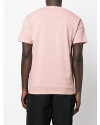 T-shirt à col rond rose Stone Island