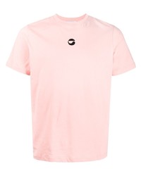 T-shirt à col rond rose Coperni