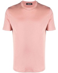 T-shirt à col rond rose Costumein