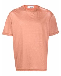 T-shirt à col rond rose Costumein