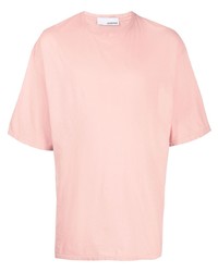 T-shirt à col rond rose Costumein