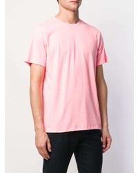 T-shirt à col rond rose A.P.C.