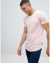 T-shirt à col rond rose D-struct