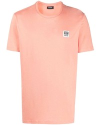 T-shirt à col rond rose Diesel