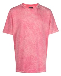 T-shirt à col rond rose Diesel