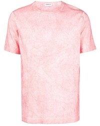 T-shirt à col rond rose Dondup
