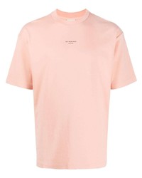 T-shirt à col rond rose Drôle De Monsieur