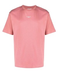 T-shirt à col rond rose Drôle De Monsieur