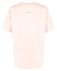 T-shirt à col rond rose Drôle De Monsieur