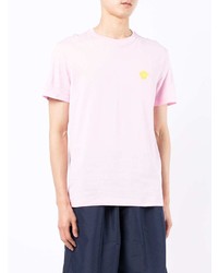 T-shirt à col rond rose Versace