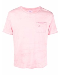 T-shirt à col rond rose ERL