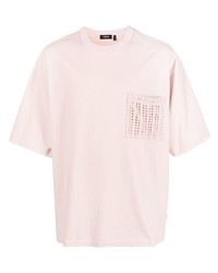 T-shirt à col rond rose FIVE CM