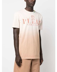 T-shirt à col rond rose Philipp Plein