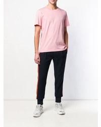 T-shirt à col rond rose Calvin Klein